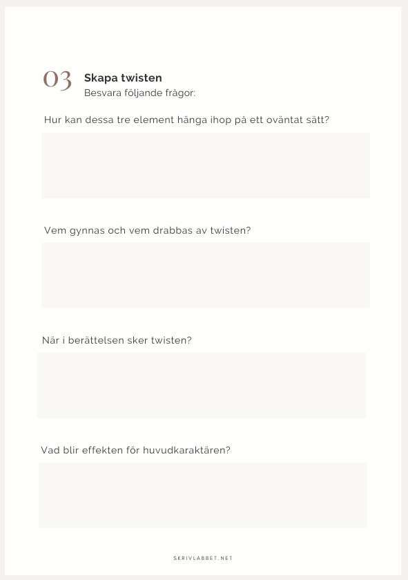 Plottwist på 5 minuter
